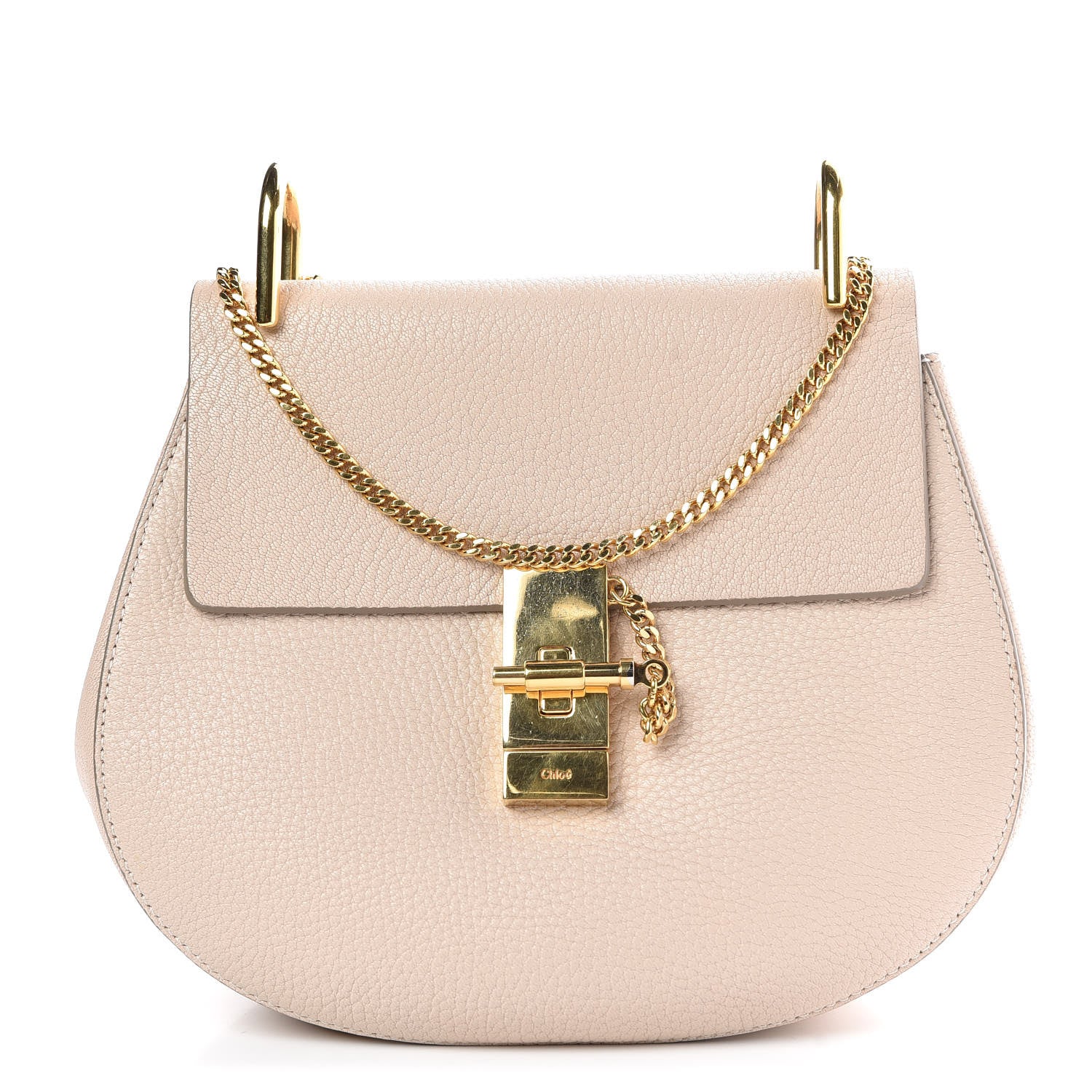 Chloe Grained Lambskin Drew Shoulder Bag Abstract White 1 of 7