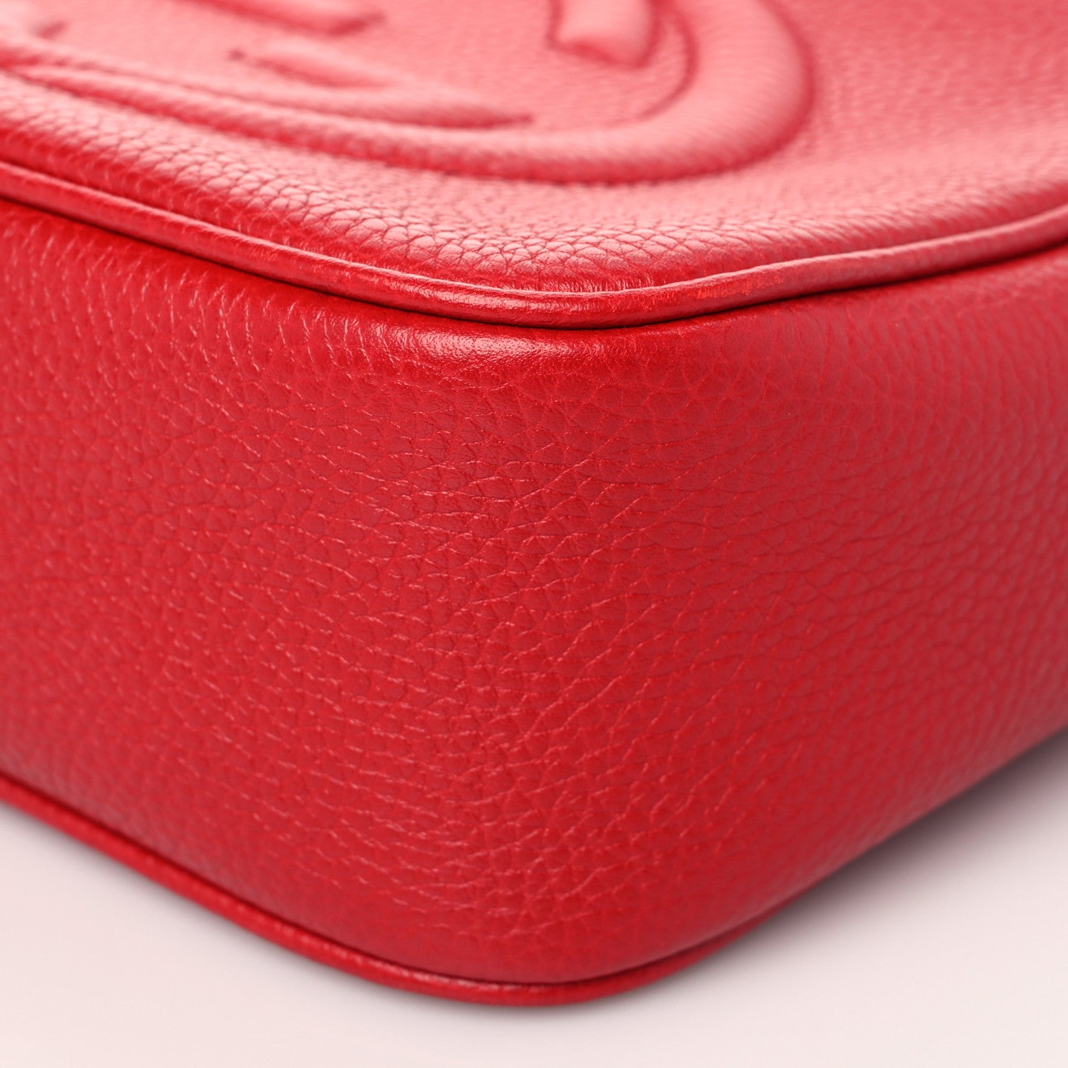 Gucci Pebbled Calfskin Small Soho Disco Bag Tabasco Red 10 of 10