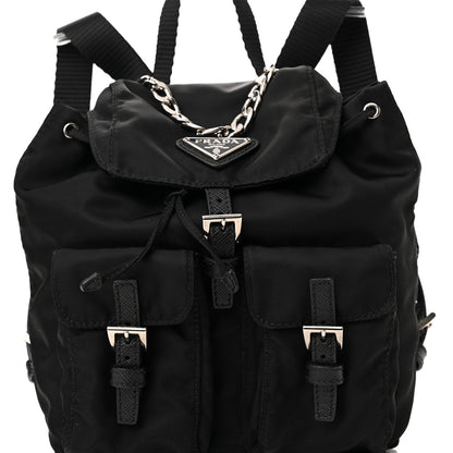 Prada Nylon Vela Mini Crossbody Backpack Black 7 of 9