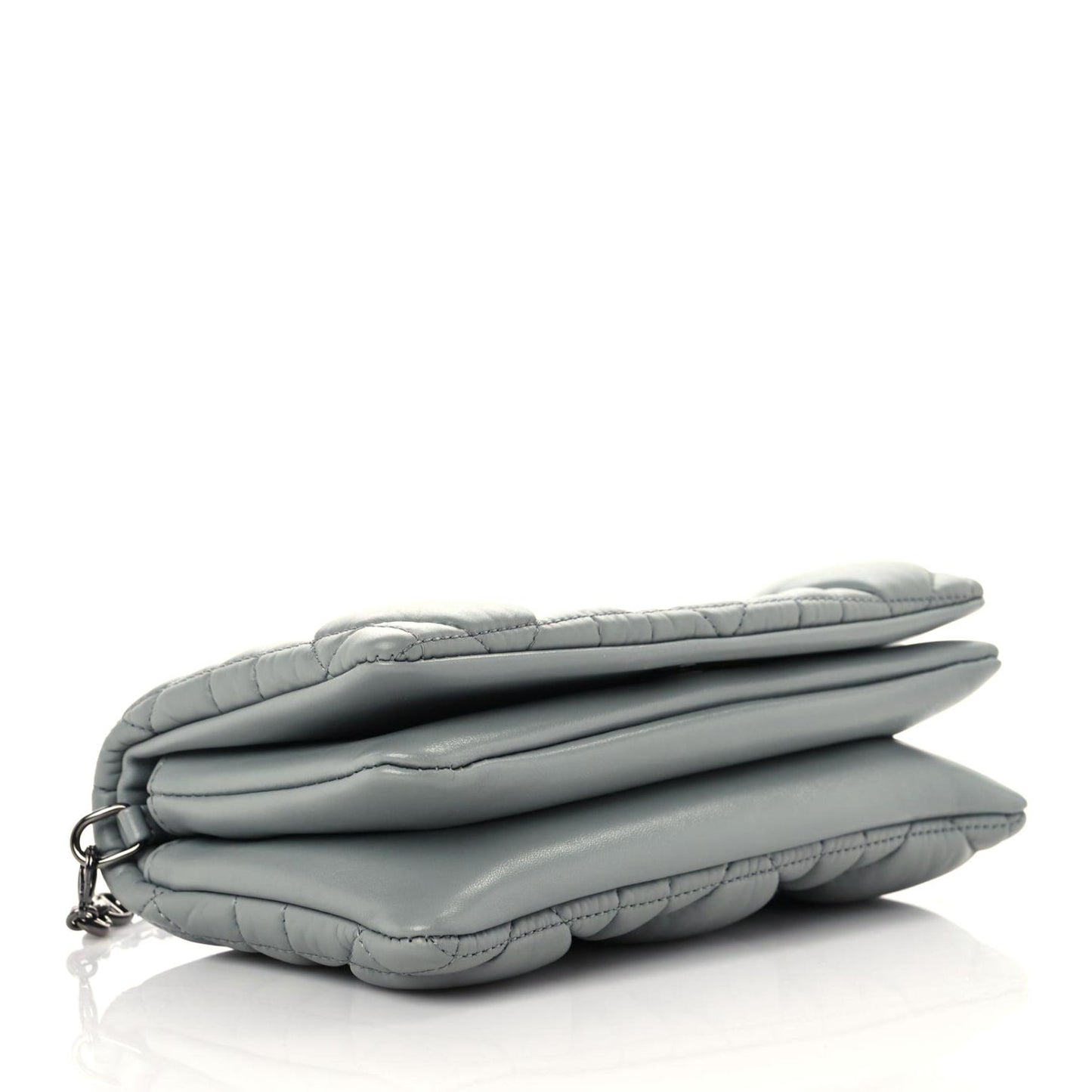 Calfskin Macrocannage Mini Caro Bag Grey