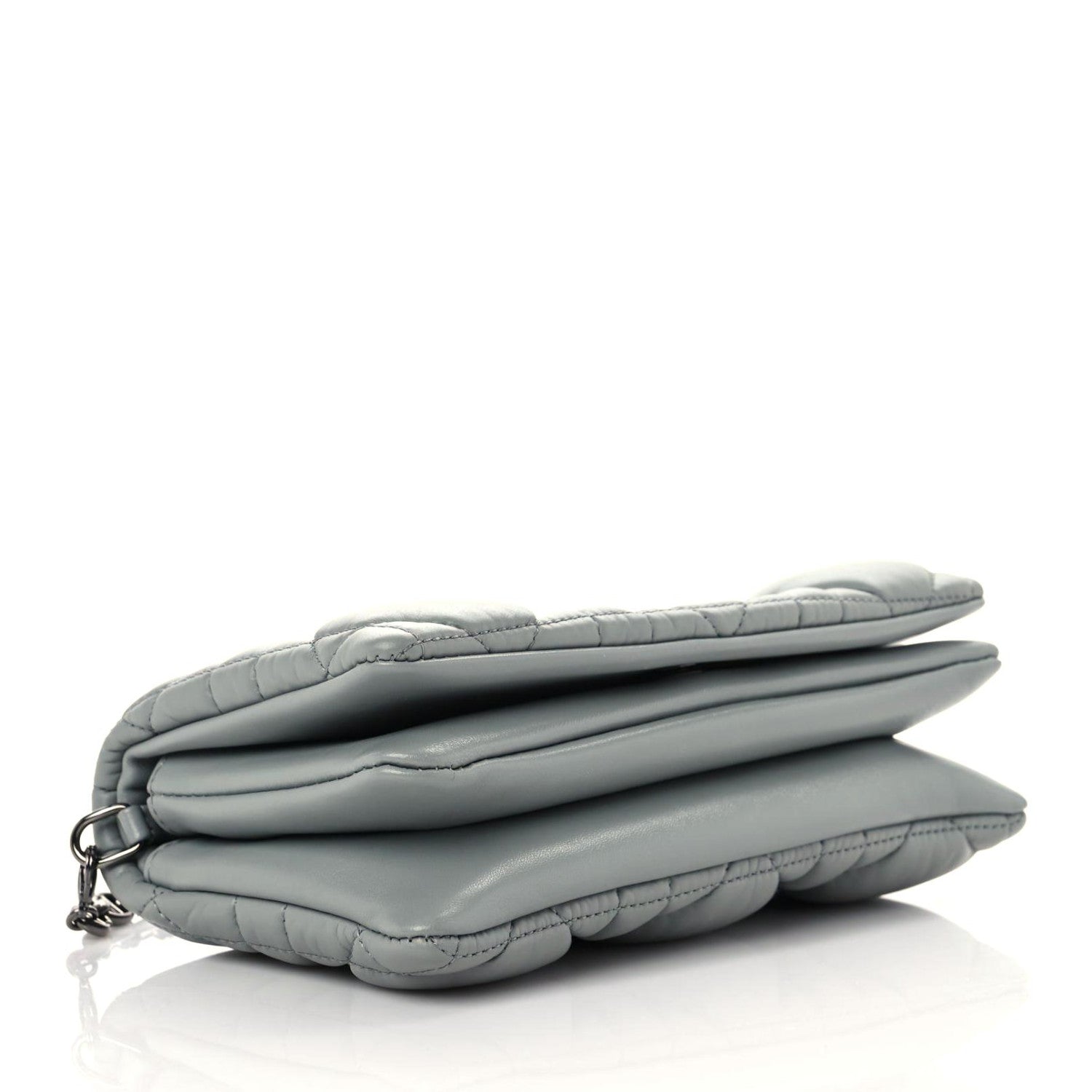 Christian Dior Calfskin Macrocannage Mini Caro Bag Grey 4 of 9