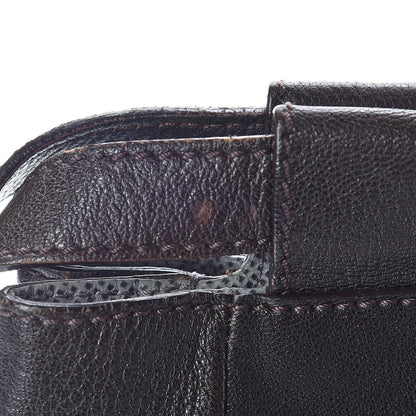 Fendi Goatskin Large Peekaboo Iconic Satchel Moro Grigio 11 of 24