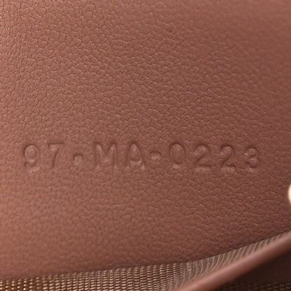 Christian Dior Lambskin Cannage Small Lady Dior Voyageur Coin Purse Rose Des Vents 5 of 8