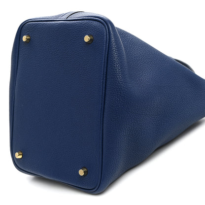Hermes Taurillon Maurice Picotin Lock 22 MM Bleu Saphir 10 of 10