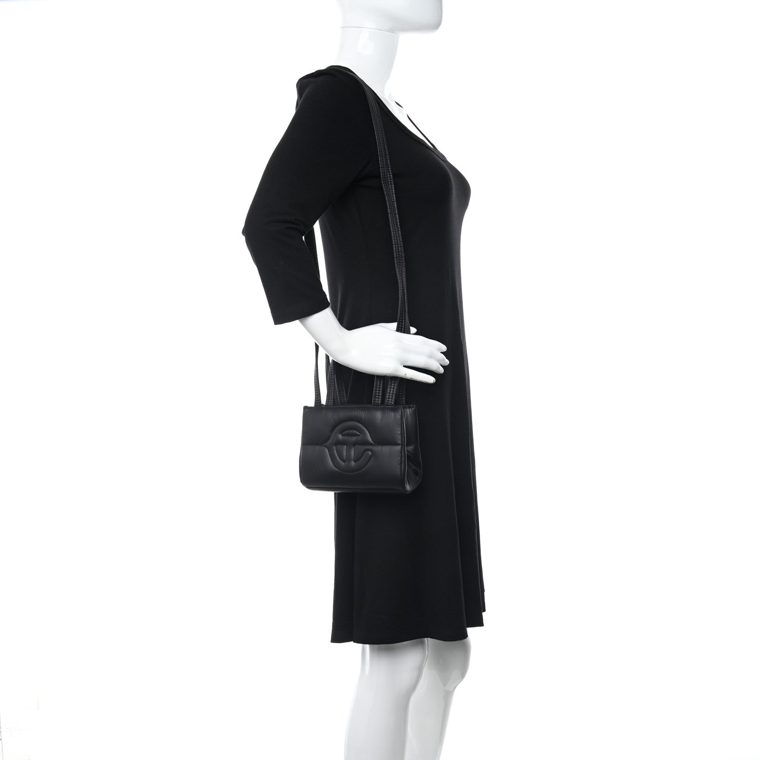 Telfar Nylon Small Puff Shopping Bag Black 2 of 8
