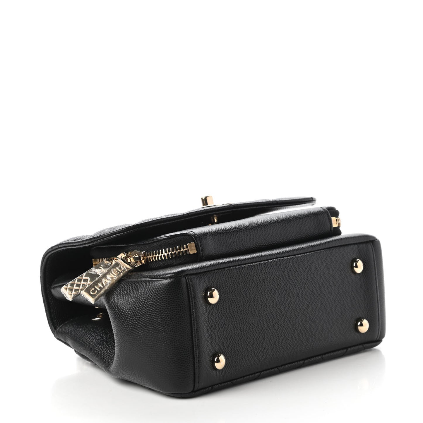 Caviar Quilted Small Business Affinity Flap Black