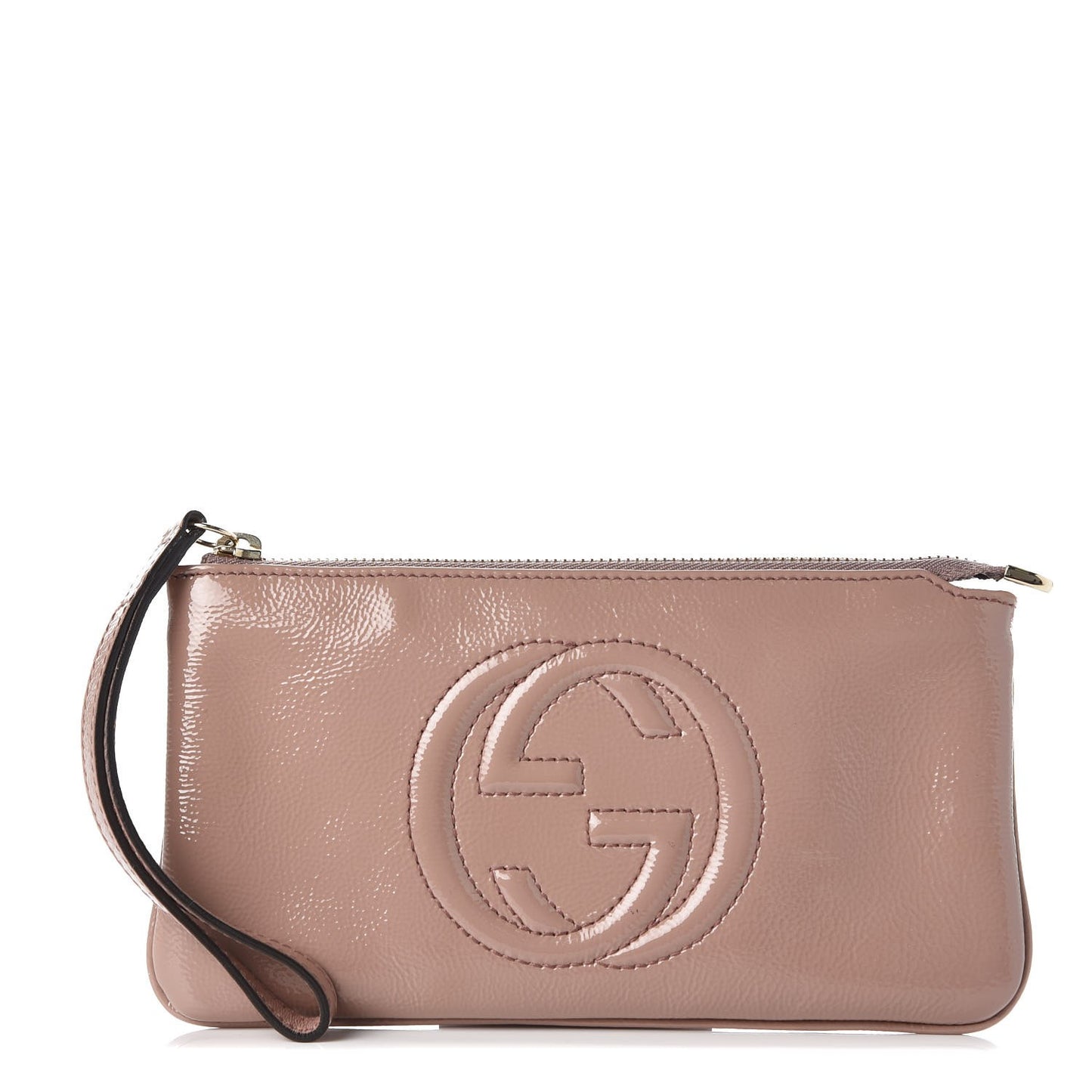 Patent Soho Wristlet Dark Cipria