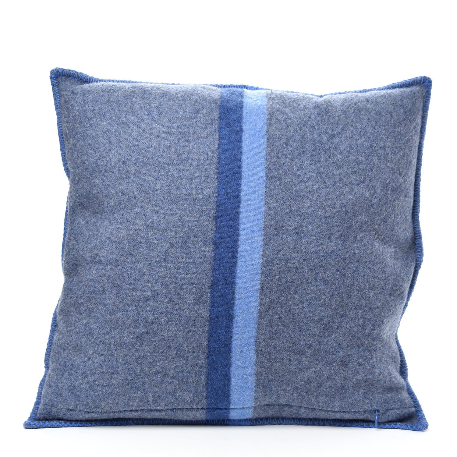 Louis Vuitton Wool Cashmere Cushion Pillow Blue Gray 2 of 3