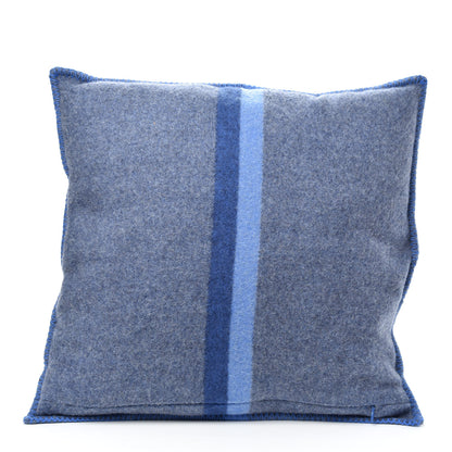 Louis Vuitton Wool Cashmere Cushion Pillow Blue Gray 2 of 3