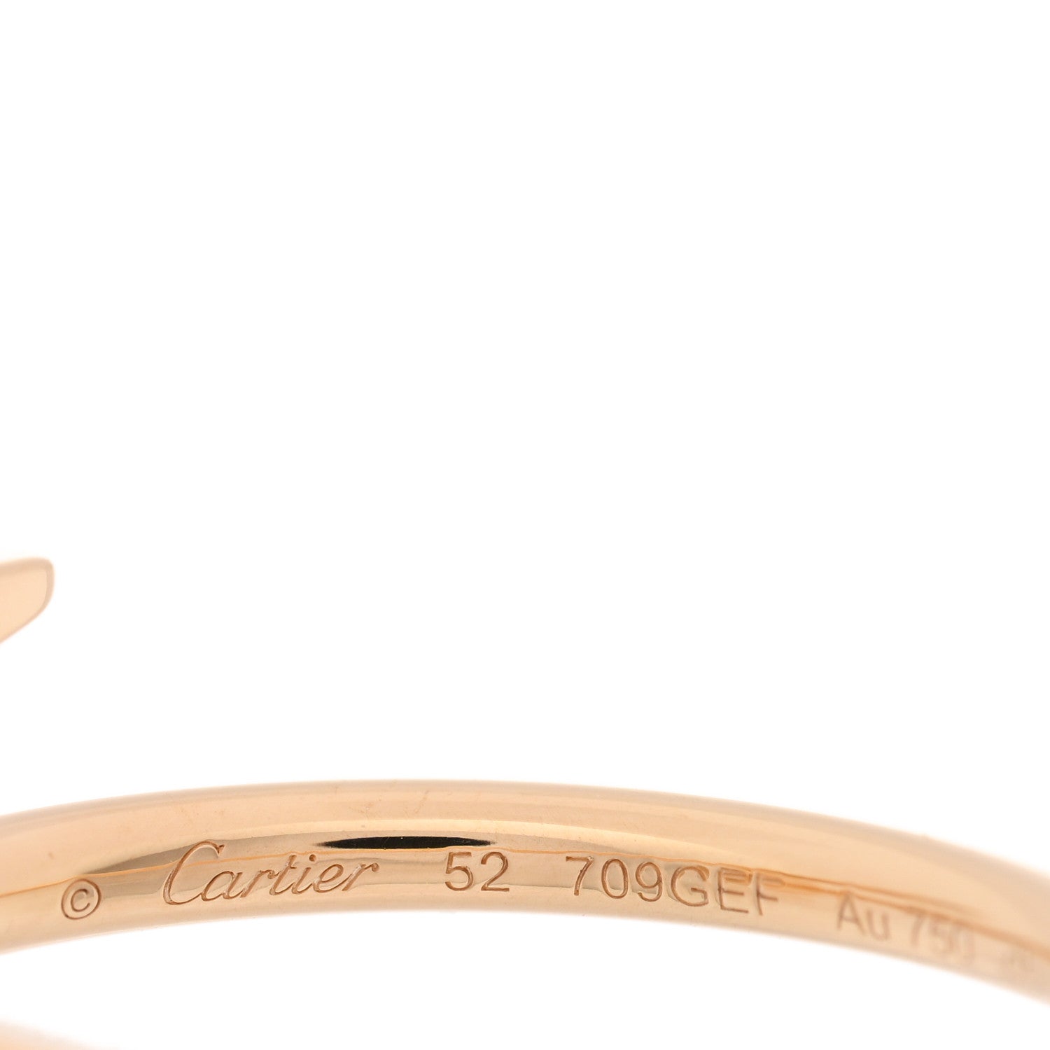Cartier 18K Yellow Gold Small Juste Un Clou Ring 52 6 4 of 6