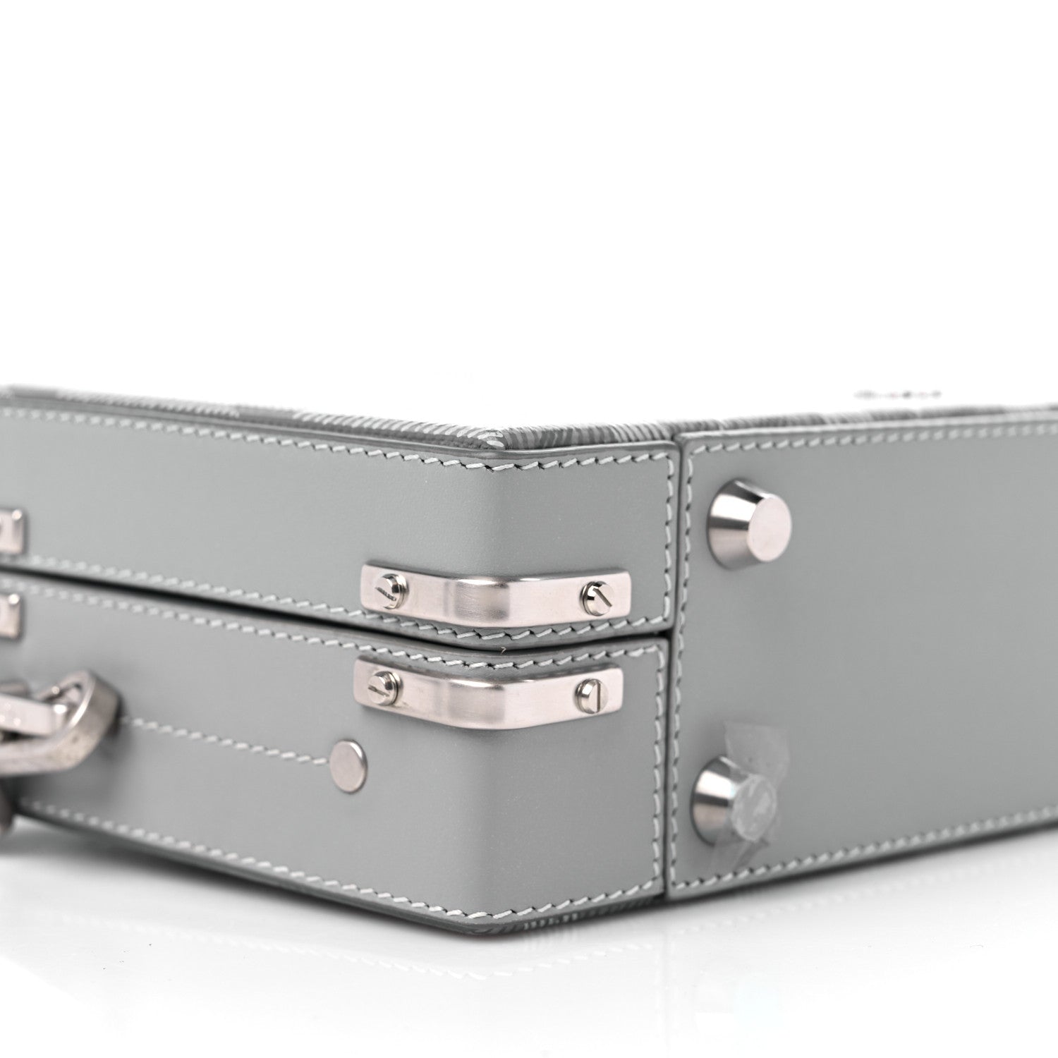 Christian Dior Coated Canvas CD Diamond Lock Mini Case Gray 7 of 8