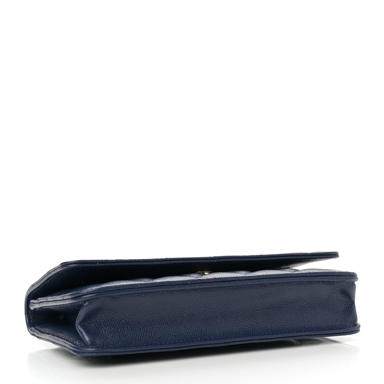 Chanel Caviar Quilted Wallet on Chain WOC Navy Blue 4 of 13