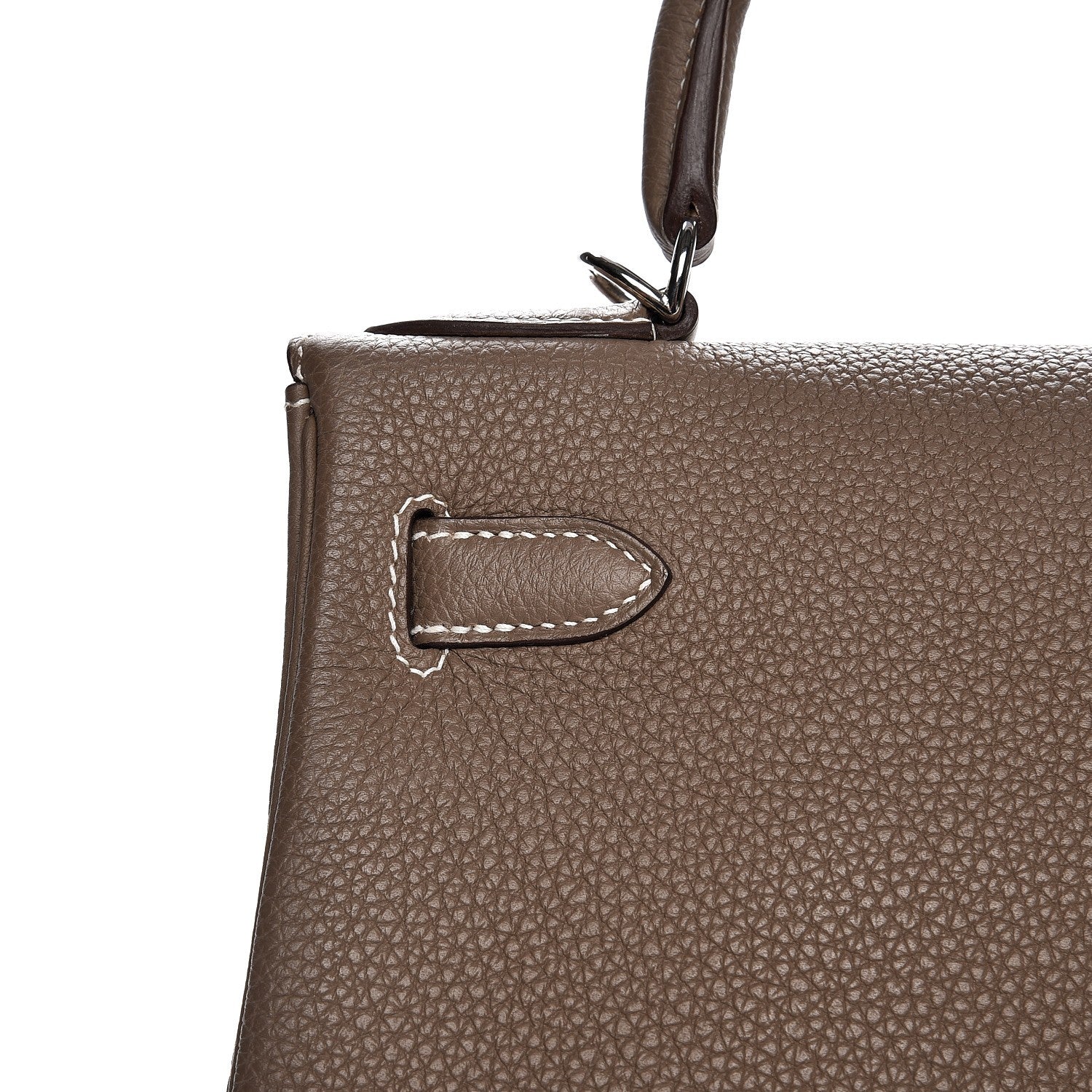 Hermes Togo Kelly Retourne 28 Etoupe 23 of 36