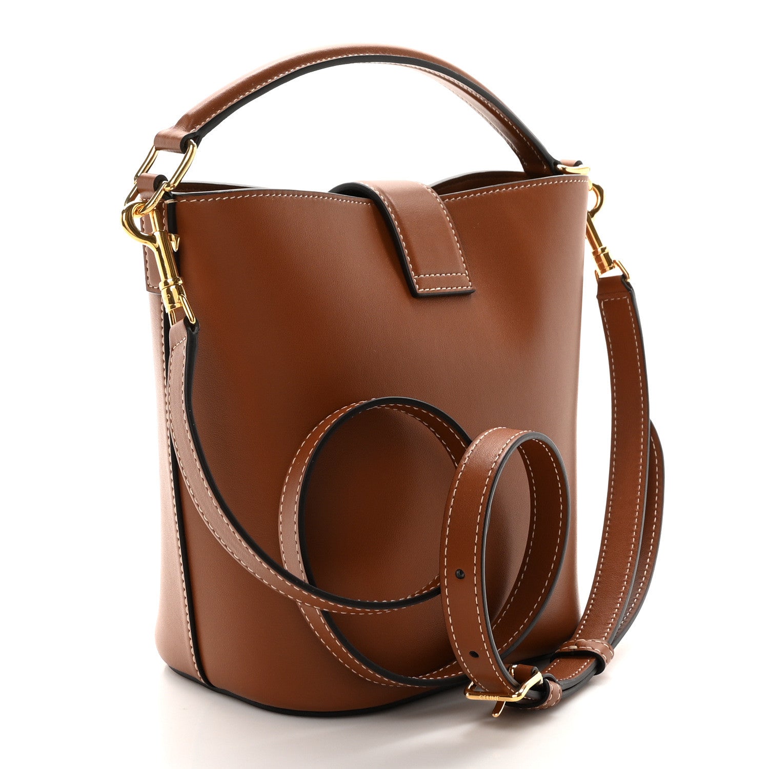 Celine Smooth Calfskin Triomphe Small Louise Bag Tan 3 of 10