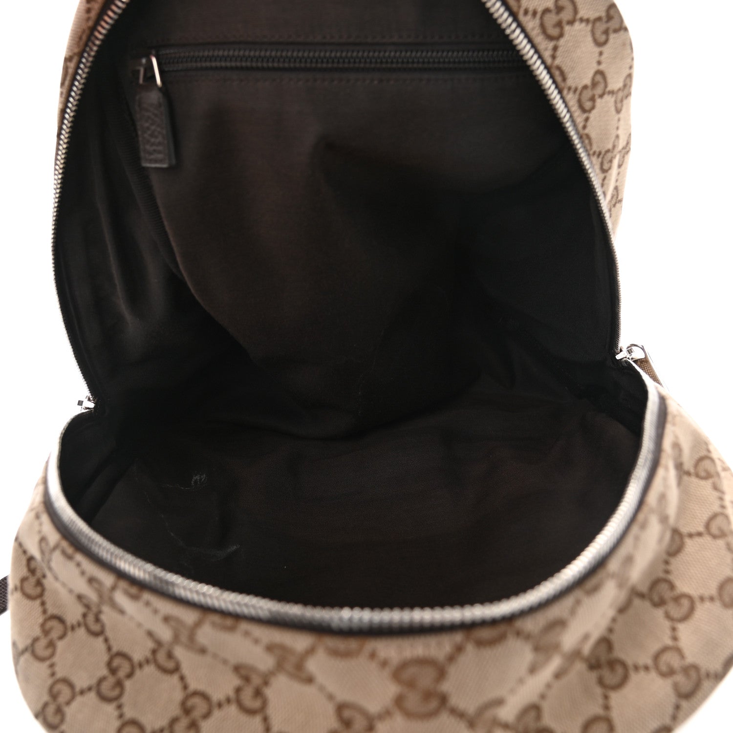 Gucci Monogram Travel Backpack Dark Brown 5 of 11