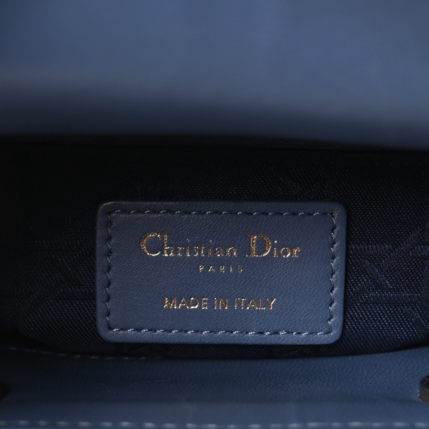 Christian Dior Lambskin Cannage Small My ABCDior Lady Dior Denim Blue 6 of 10