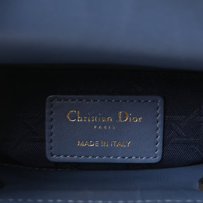Christian Dior Lambskin Cannage Small My ABCDior Lady Dior Denim Blue 6 of 10