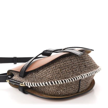 Loewe Calfskin Tweed Small Gate Crossbody Bag Tan 4 of 11