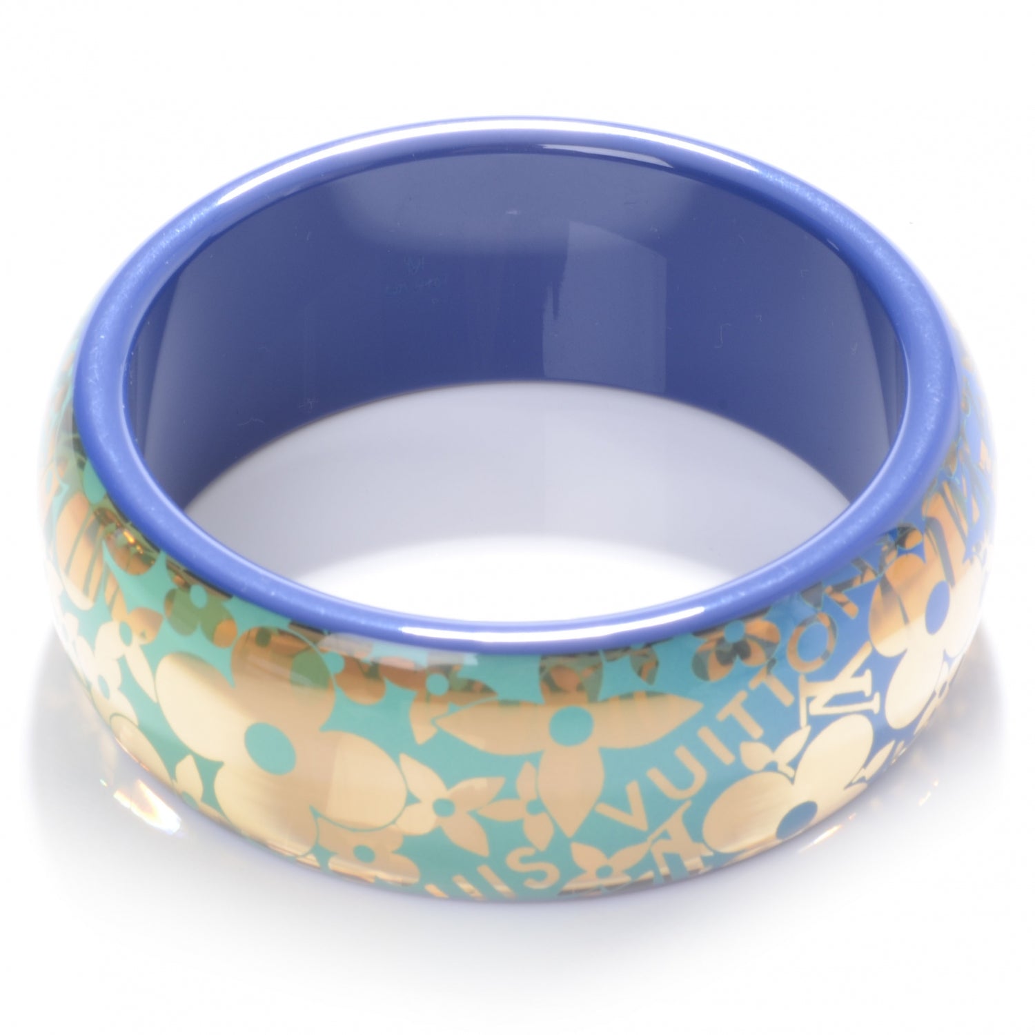 Louis Vuitton Resin Tropical Cocktail Bracelet TGM Medium Blue 4 of 5