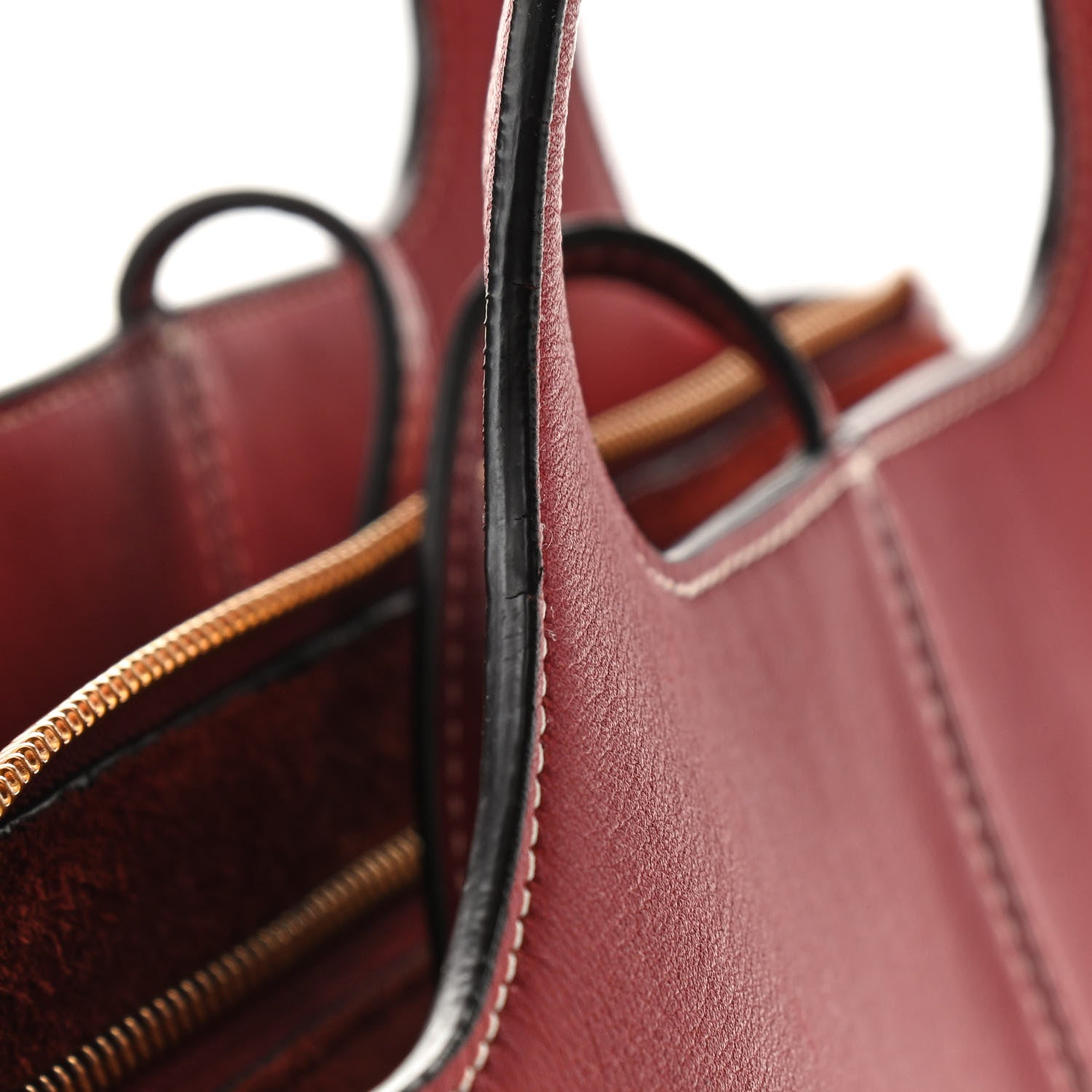 Celine Smooth Calfskin Small Tri-Fold Bag Red 10 of 12