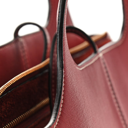 Celine Smooth Calfskin Small Tri-Fold Bag Red 10 of 12