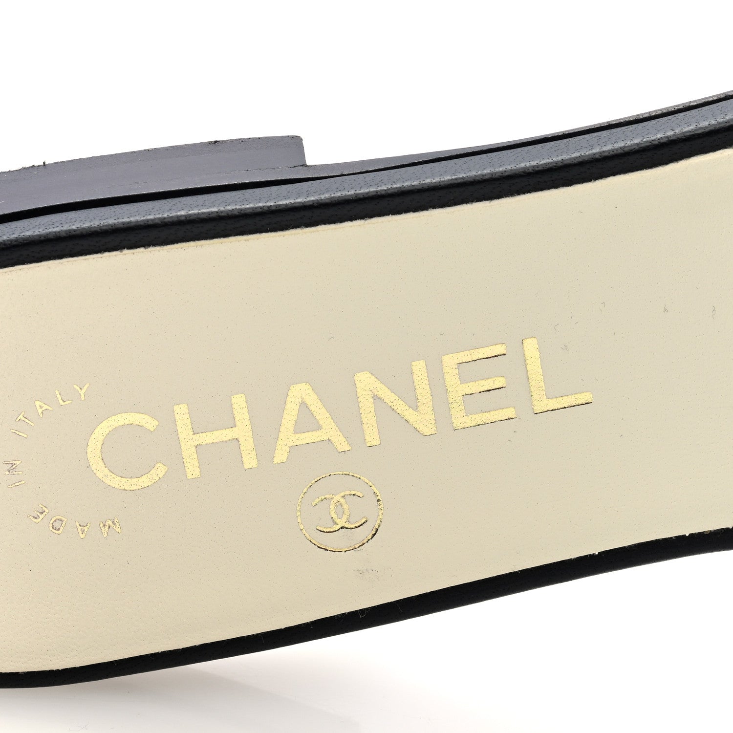Chanel Fabric Embroidered CC Bow Mules 38 Black 8 of 8