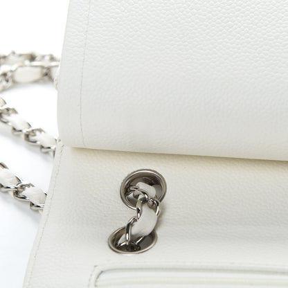 Chanel Caviar Quilted Small Double Flap White 14 of 14
