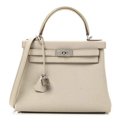 Hermes Togo Matte Alligator Kelly Retourne Touch 28 Beton 1 of 11