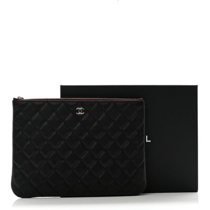 Chanel Caviar Quilted Medium Cosmetic Case Black 8 of 8