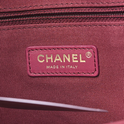Chanel Calfskin Quilted Large Coco Mellow Hobo Burgundy 7 of 12