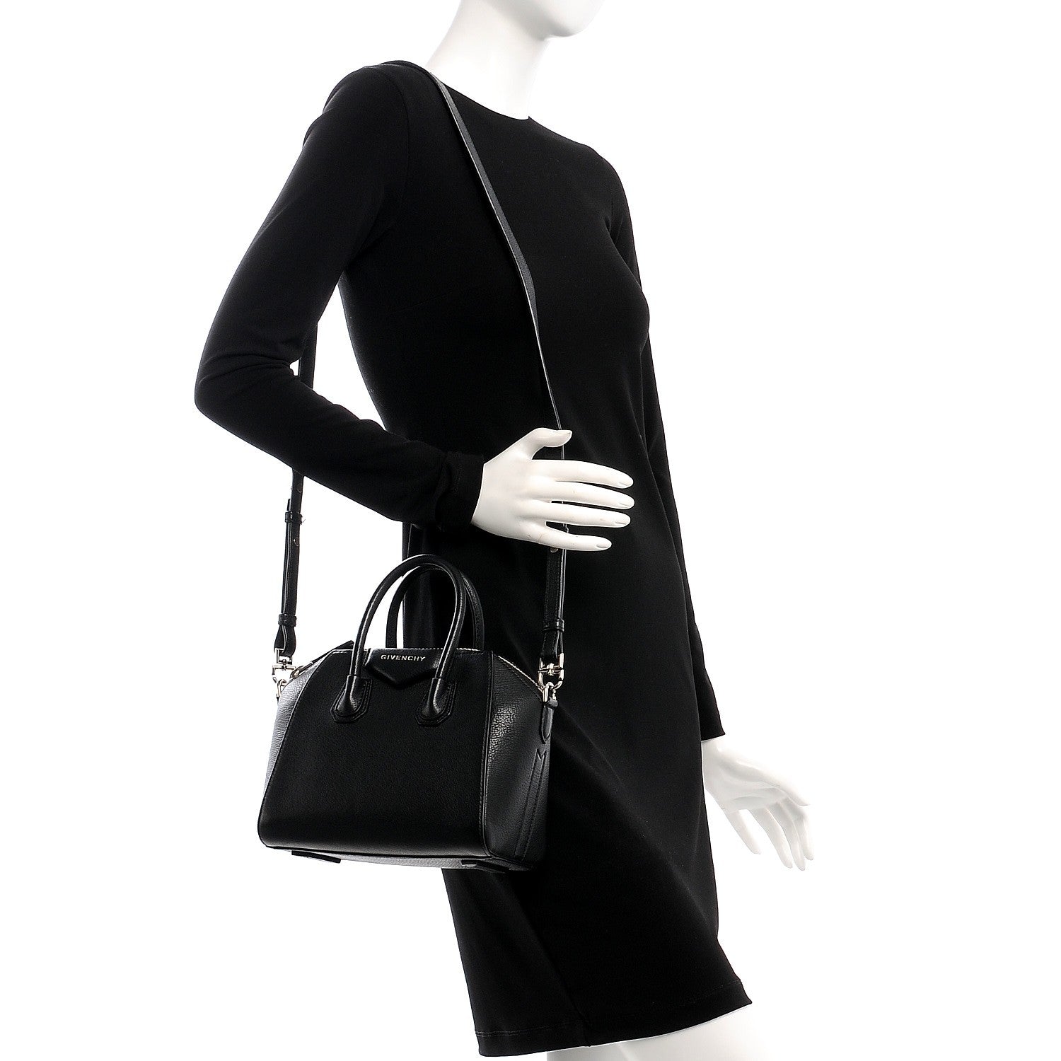 Givenchy Sugar Goatskin Mini Antigona Black 3 of 9