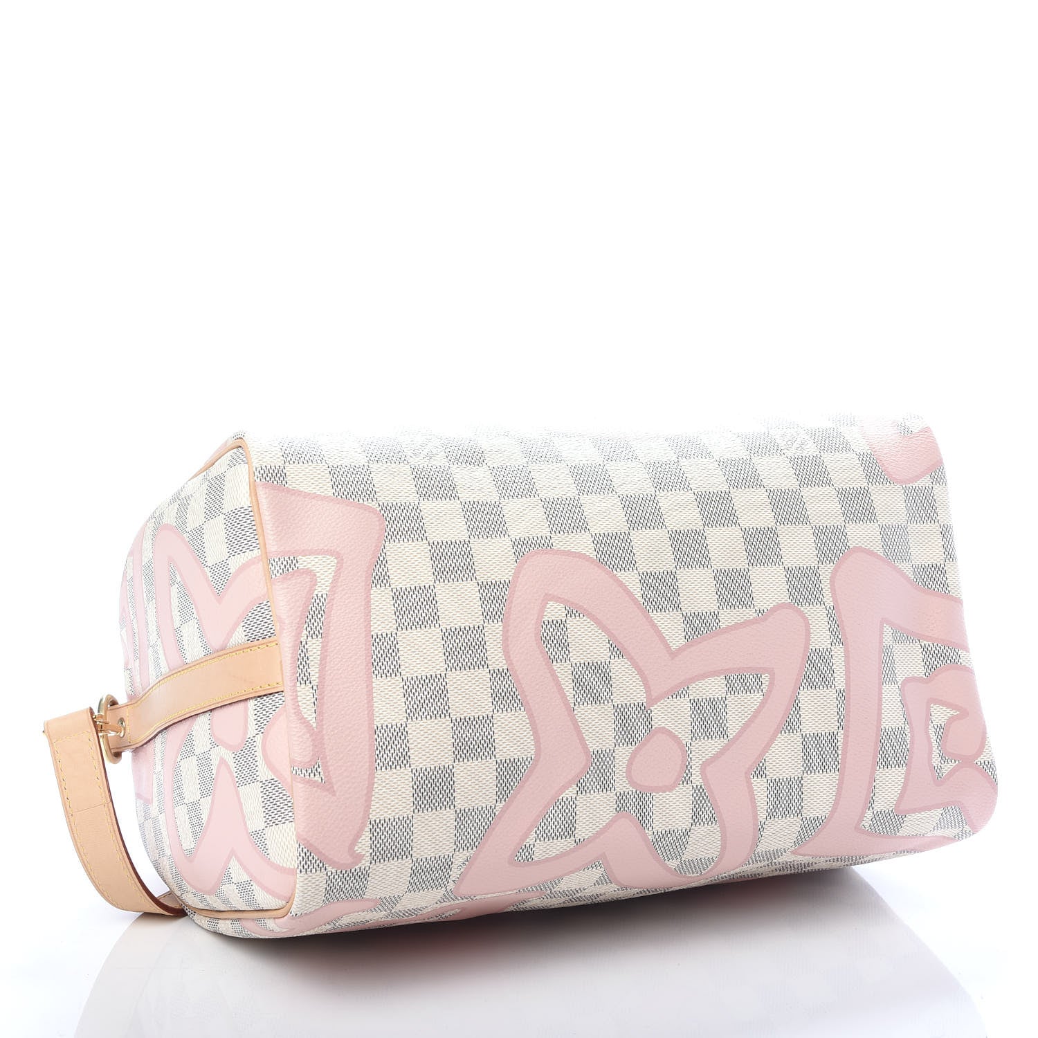 Louis Vuitton Damier Azur Tahitienne Speedy Bandouliere 30 Rose Ballerine 4 of 11