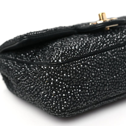 Chanel Lambskin Crystal Diamante Small Flap Black 9 of 13