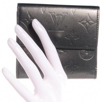 Louis Vuitton Mat Monogram Elise Wallet Black 2 of 16