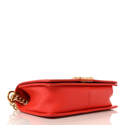Chanel Lambskin Quilted Medium Boy Flap Orange 3 of 11