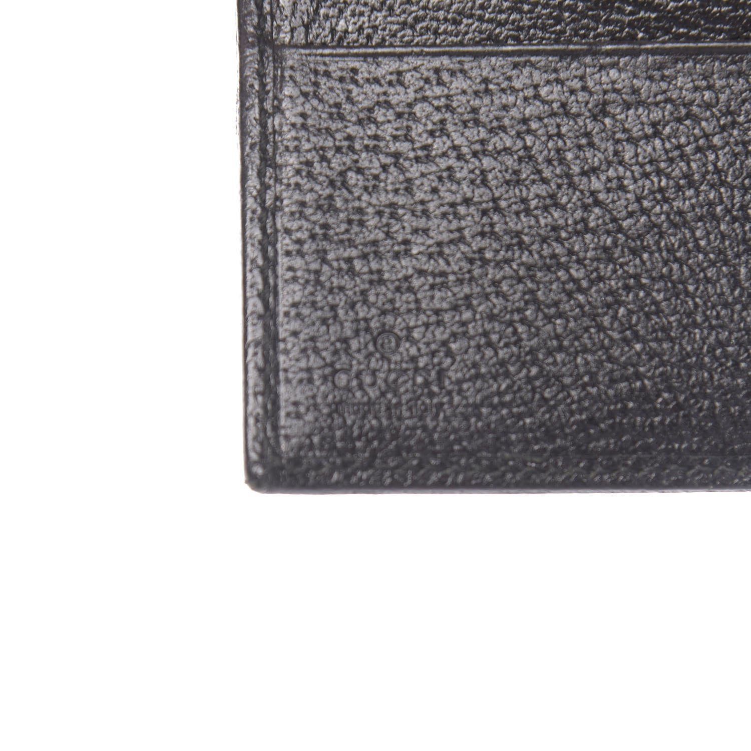 Gucci Monogram Piston Lock Compact Wallet Black 7 of 8