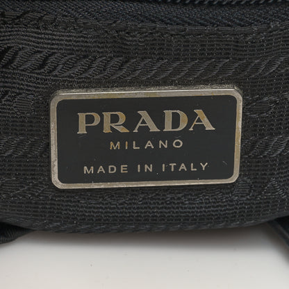Prada Nylon Vela Medium Backpack Black 6 of 11