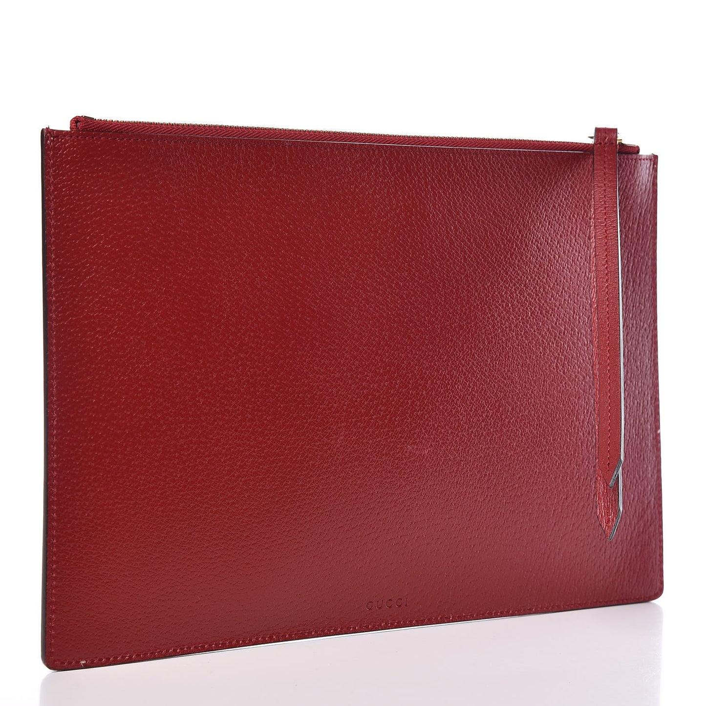 GG Supreme Monogram Tian Large Zip Pouch Beige Multicolor Red