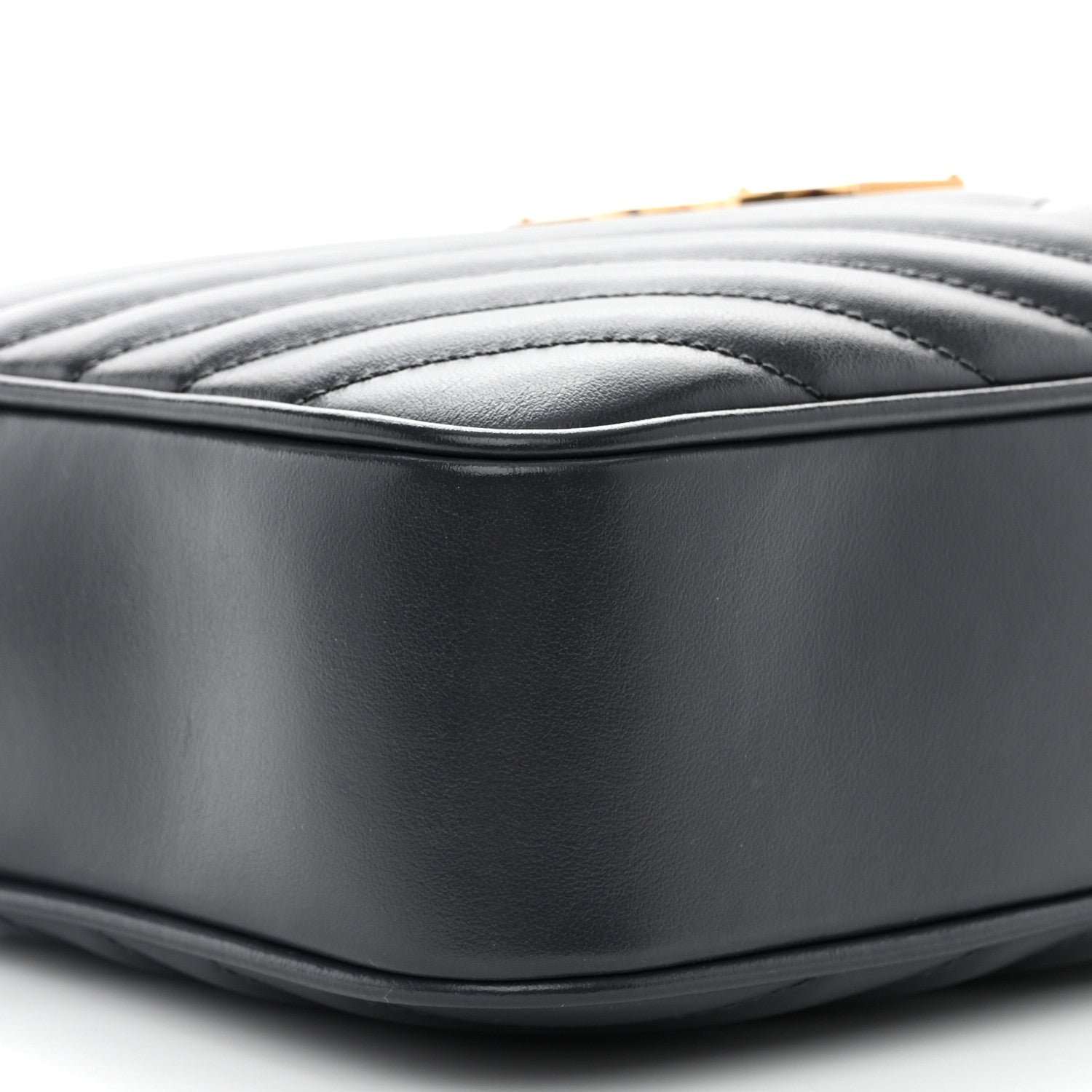 Saint Laurent Calfskin Matelasse Monogram Lou Camera Bag Storm 8 of 9