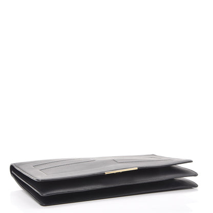 Fendi Vitello Flamingo Tube Macro Clutch Black 4 of 9