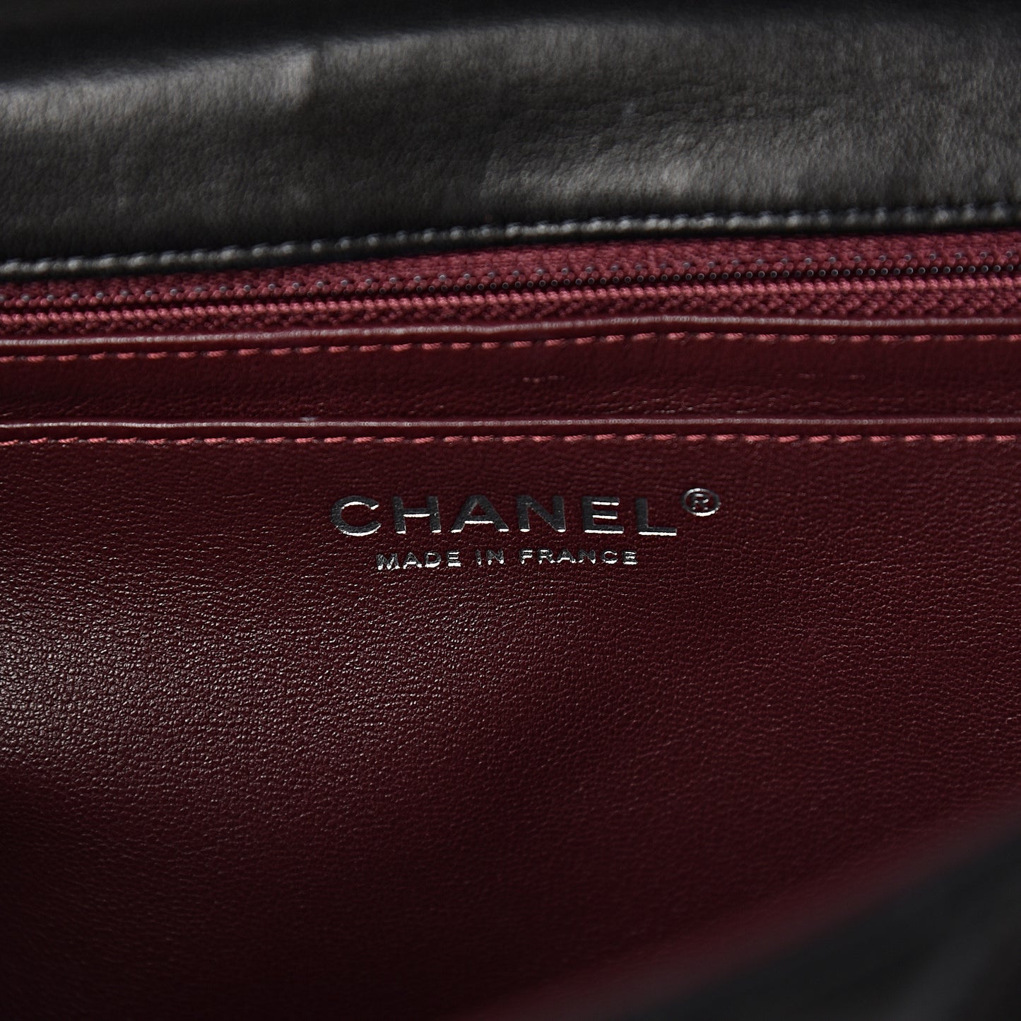 Lambskin Quilted Jumbo Single Flap Black