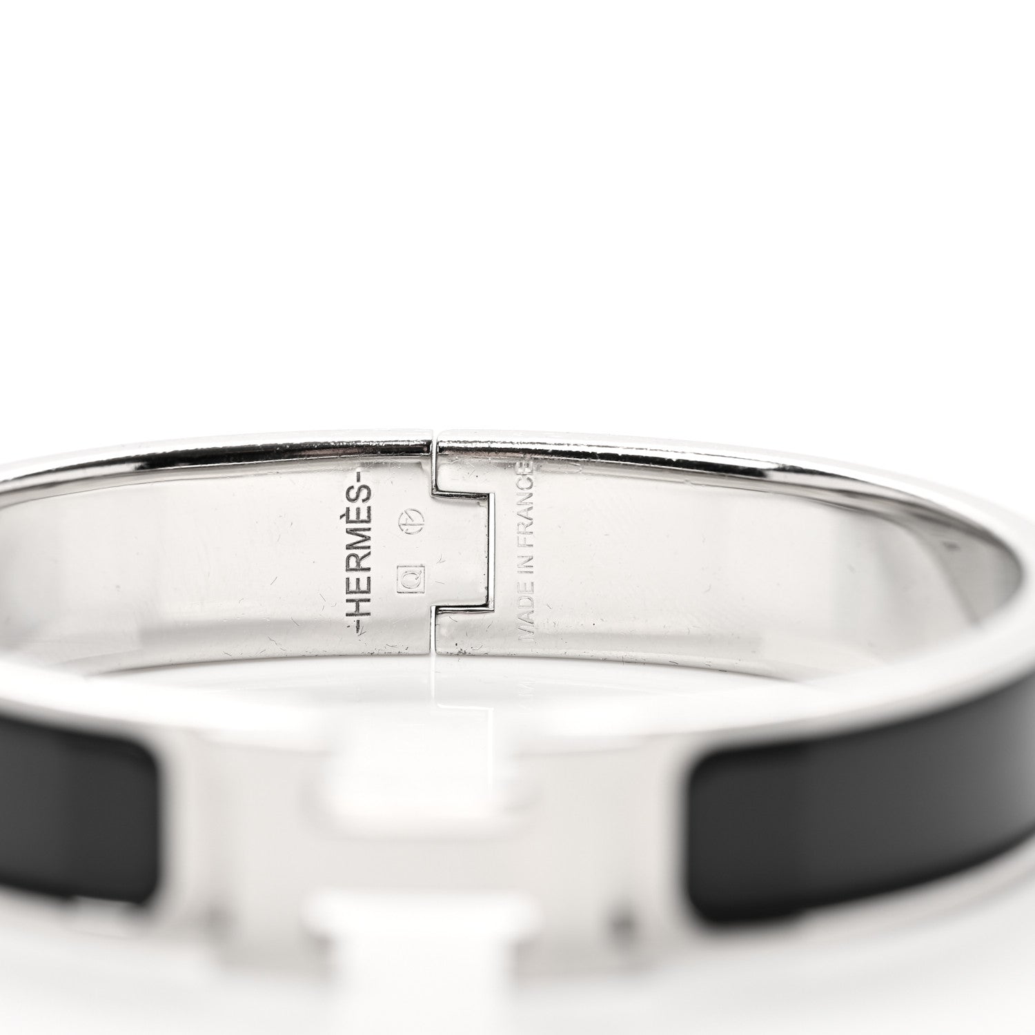 Hermes Enamel Narrow Clic Clac H Bracelet PM Black 5 of 6