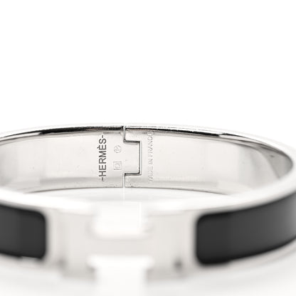 Hermes Enamel Narrow Clic Clac H Bracelet PM Black 5 of 6