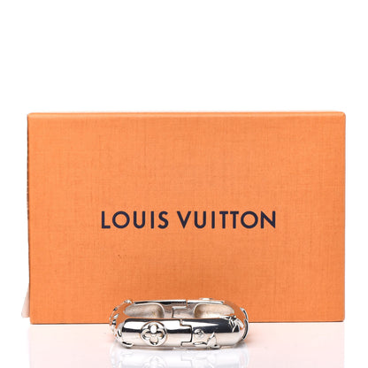 Louis Vuitton Brass Family Bangle S Silver 10 of 10