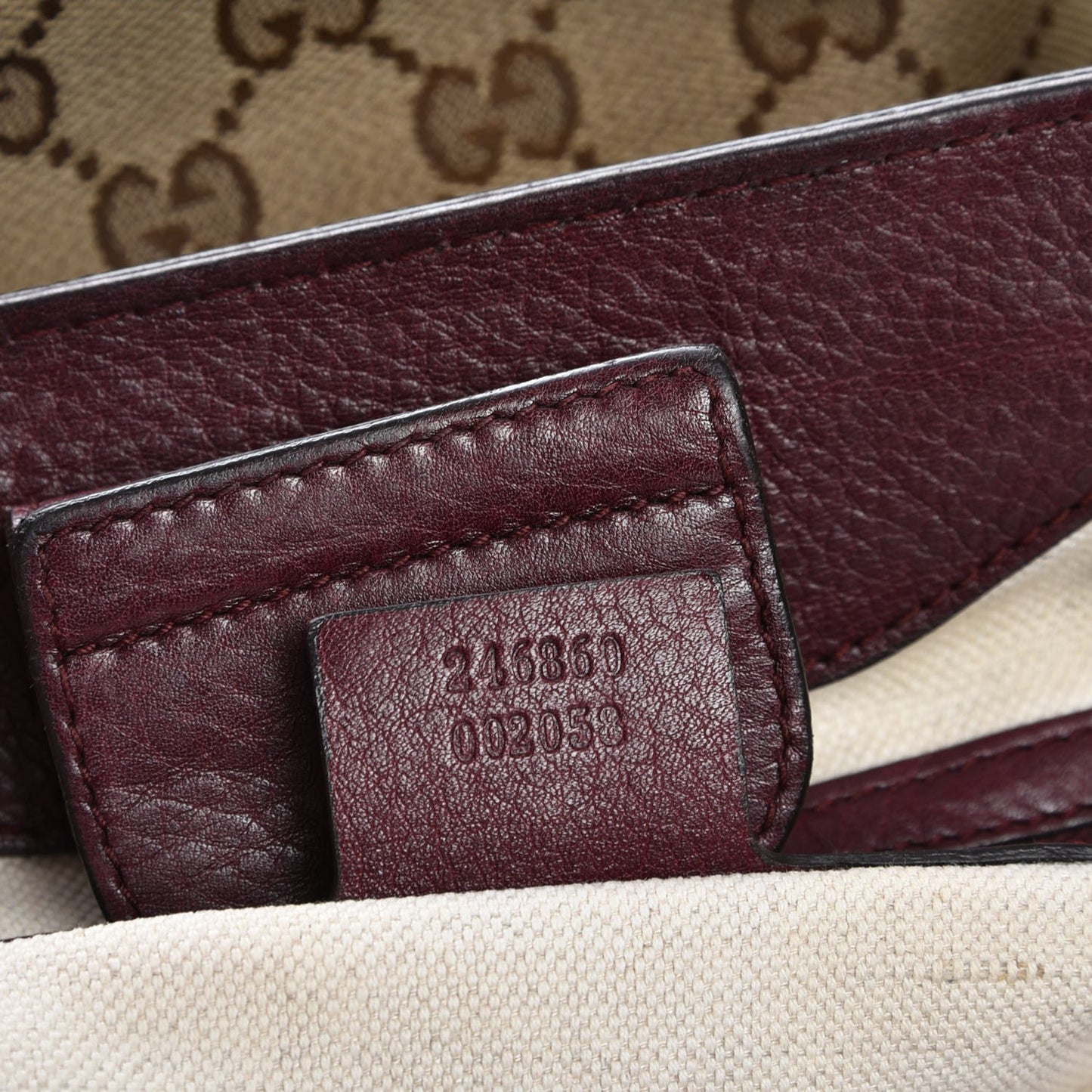 Monogram New Bamboo Medium Tassel Tote Bordeaux