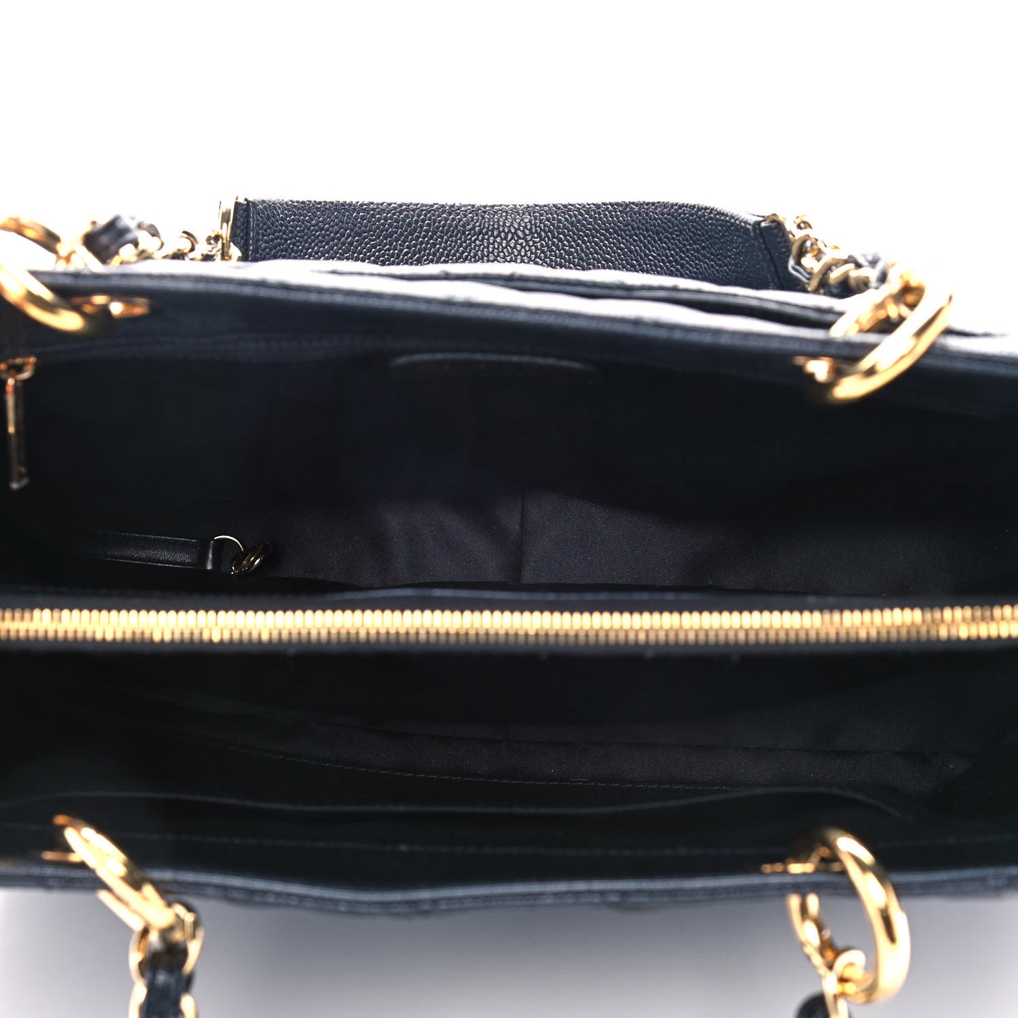 Caviar Quilted Grand Shopping Tote GST Black
