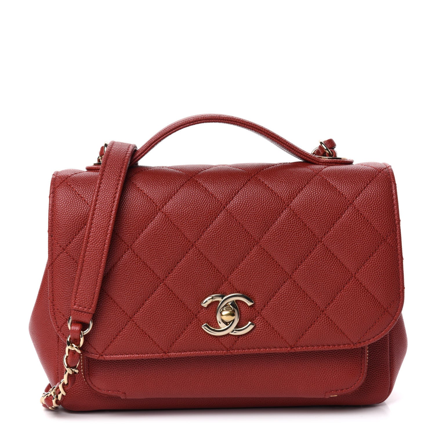 Chanel Caviar Quilted Medium Business Affinity Flap Red 1 of 10