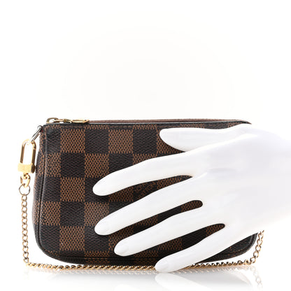 Louis Vuitton Damier Ebene Mini Pochette Accessories 2 of 8