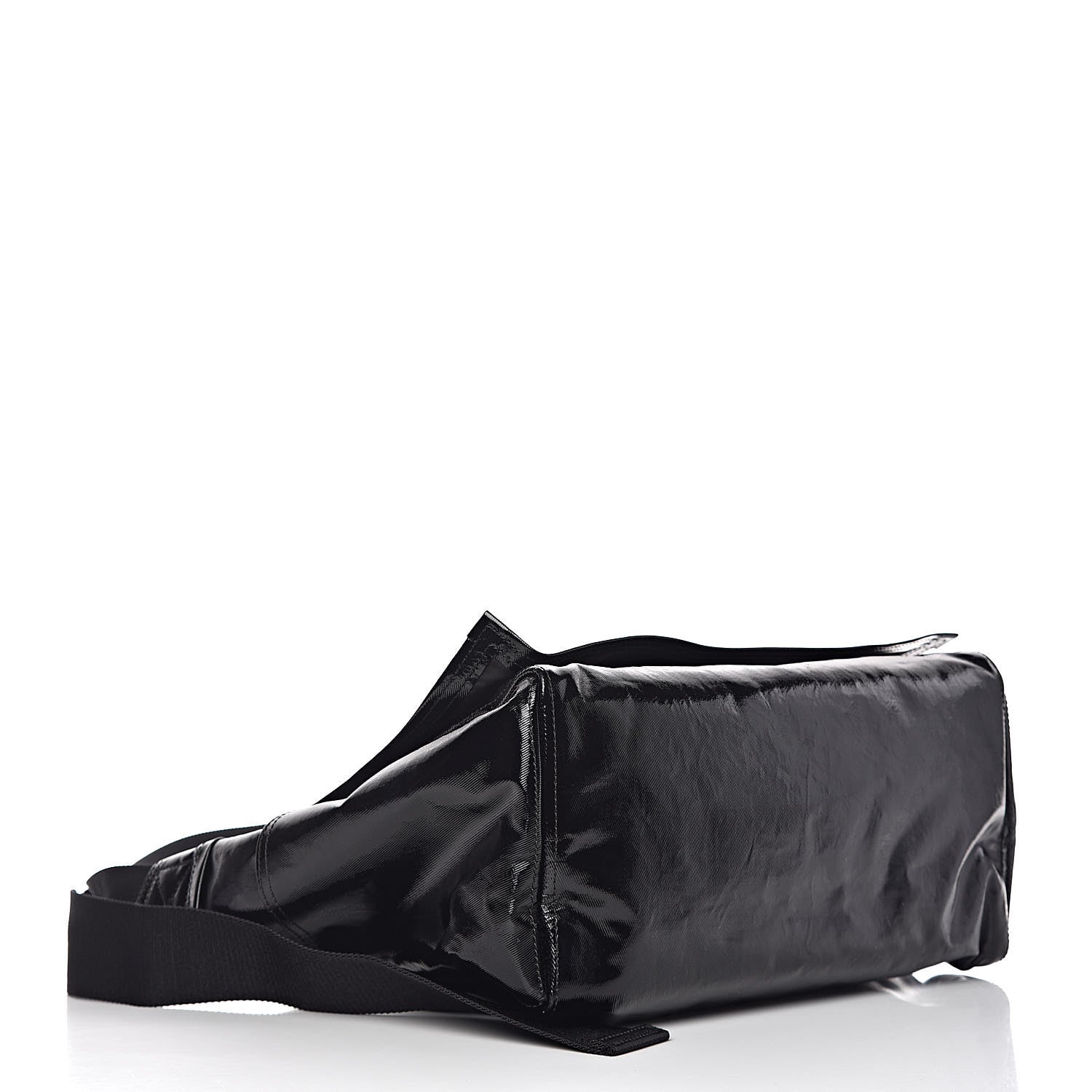 Valentino Garavani Shiny Canvas VLTN Medium Messenger Bag Black 4 of 10