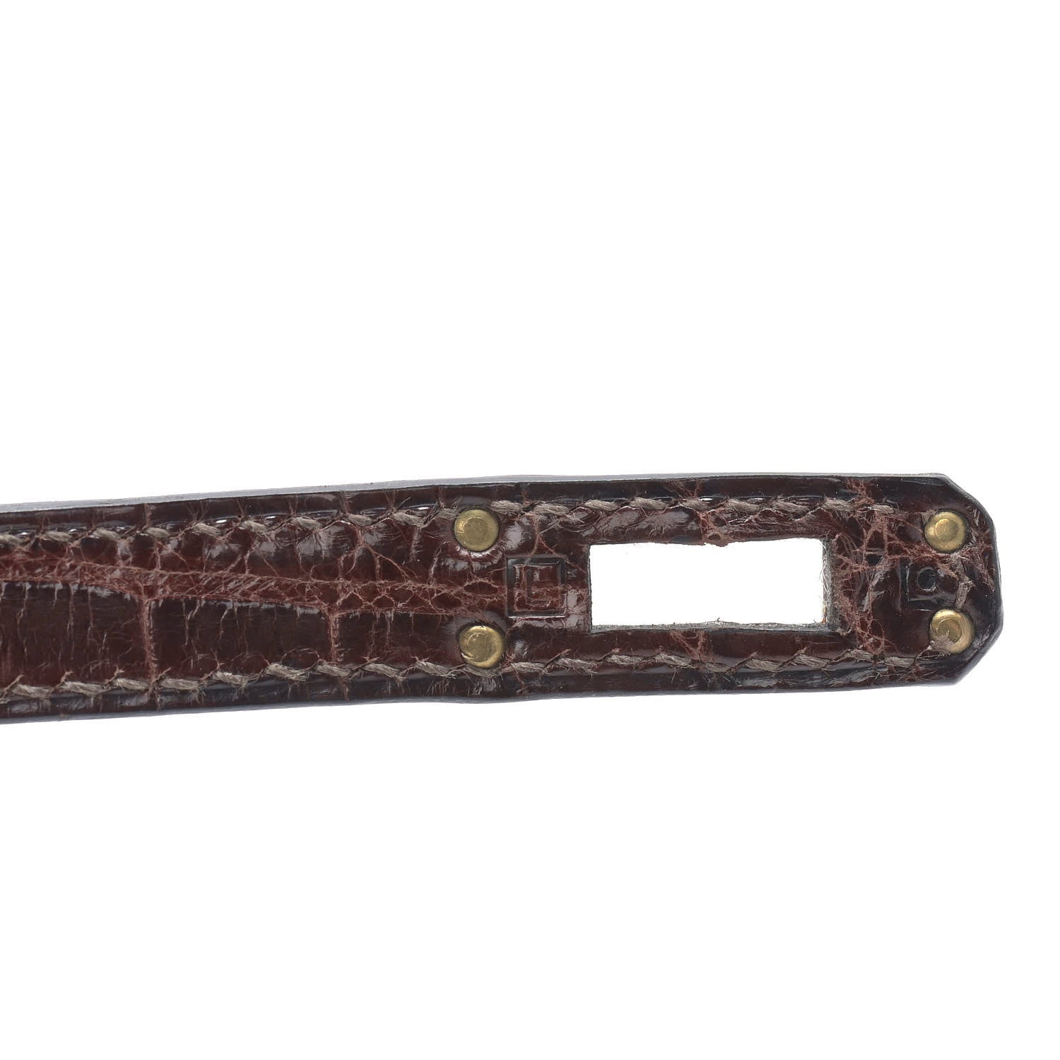 Hermes Shiny Niloticus Crocodile Birkin 25 Miel 26 of 41